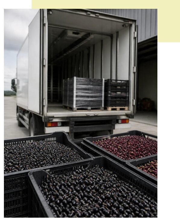Перевозка смородины рефрижератором в Магнитогорск по цене от 5173 р. | Агросервис-Мгн